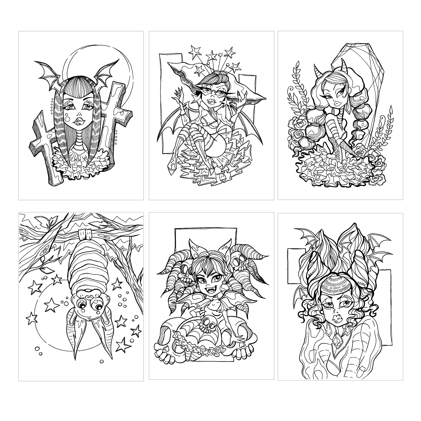 Belle Pipistrelle coloring book by Karla Magana