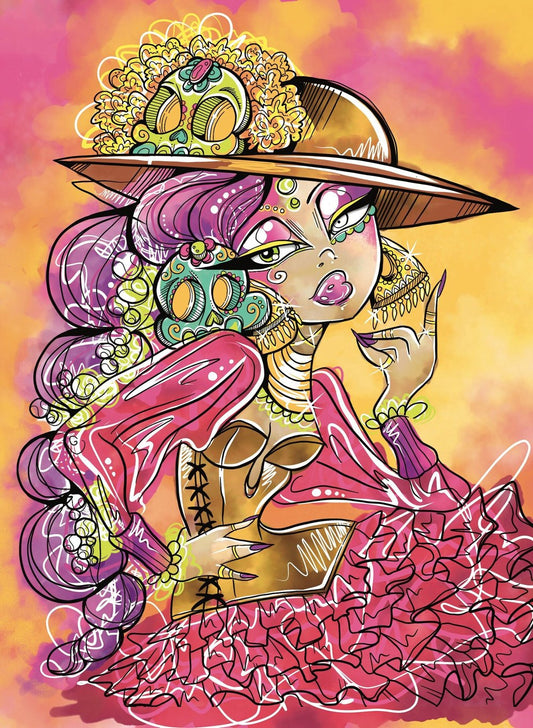 Dead and Fabulous Day of the Dead Art Print