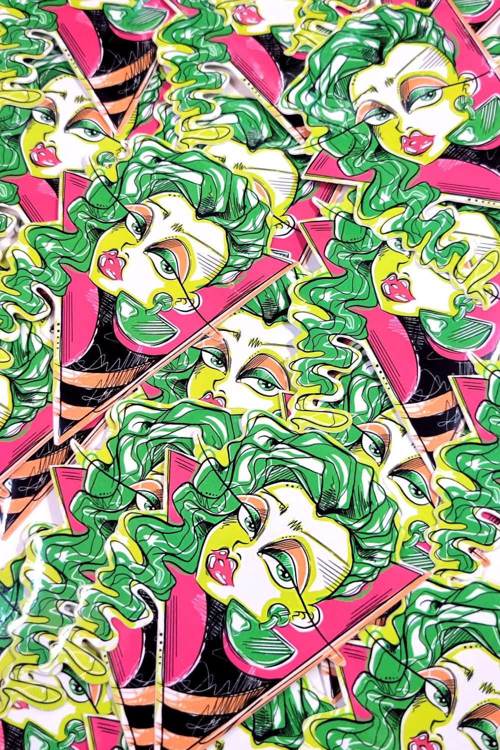 Aesthetika Synthetika Greenwave Girl Sticker
