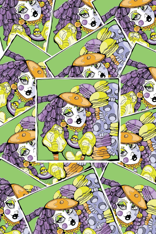 Eerie Patisserie Spooky Macarons Sticker