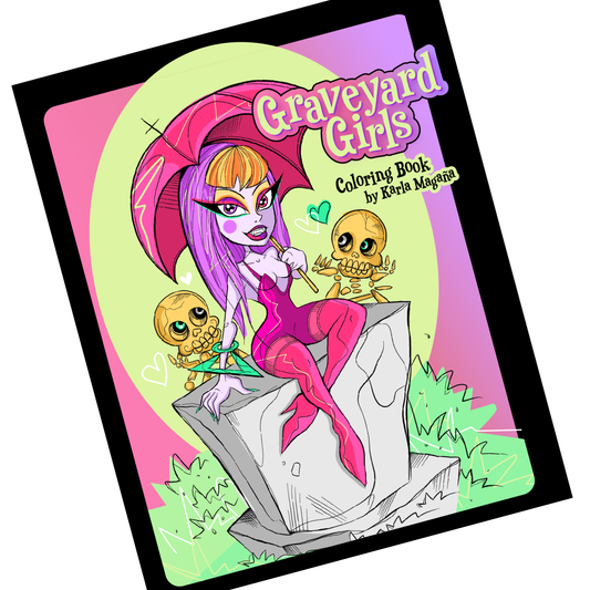 Coloring Book Bundle | Graveyard Girl