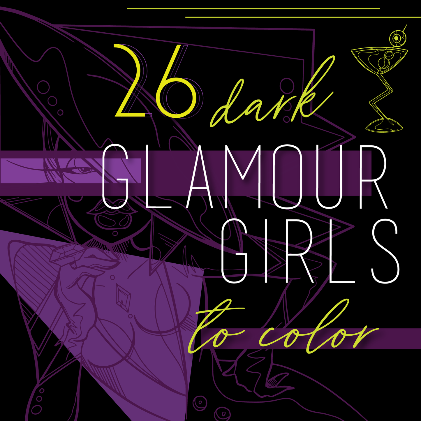 Coloring Book Bundle | Glam Noir