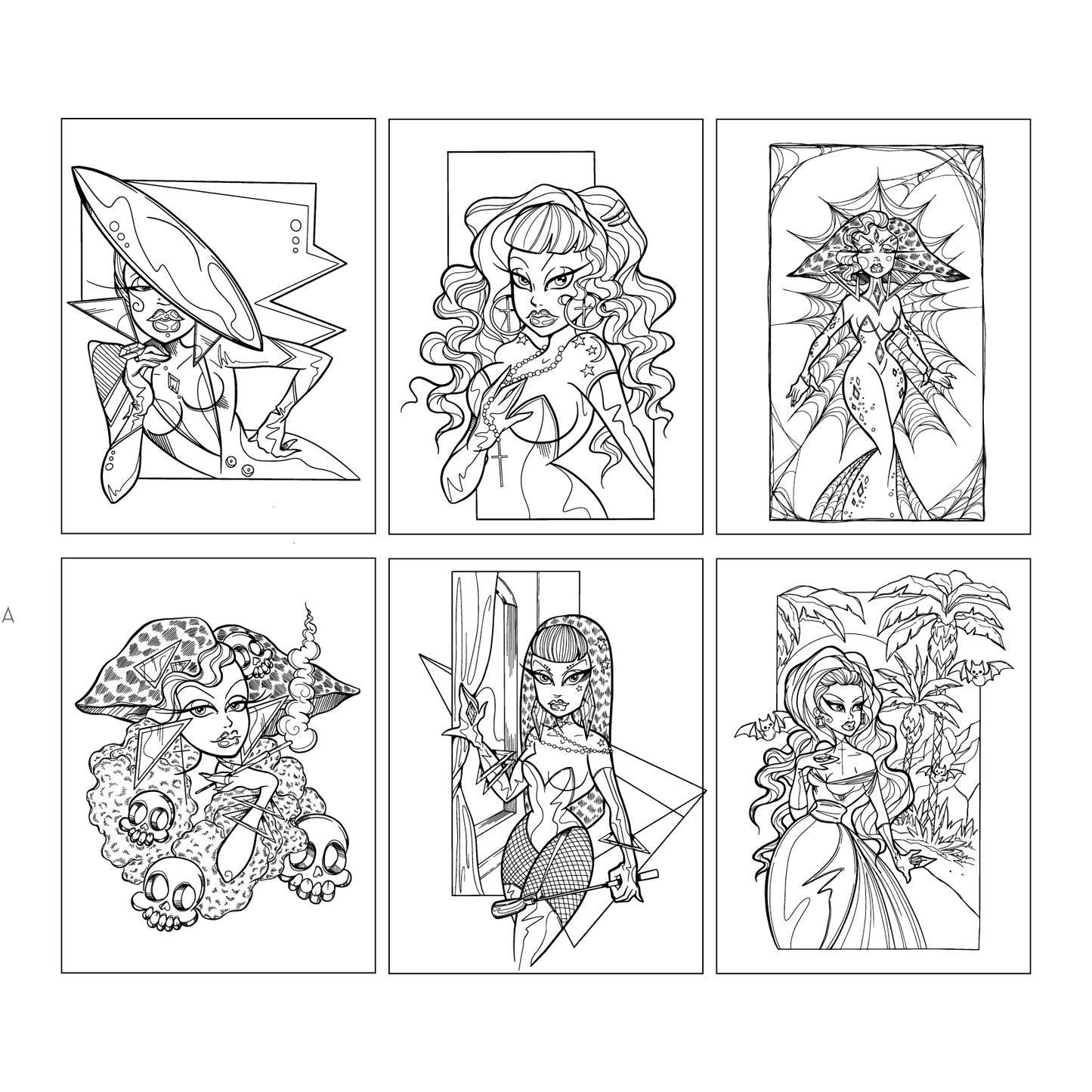 Coloring Book Bundle | Glam Noir