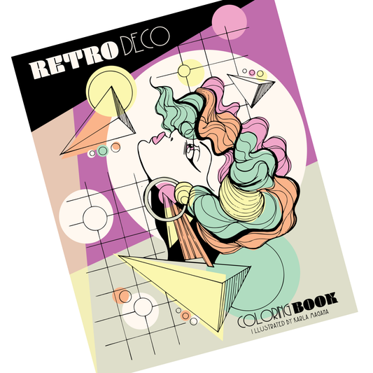 Coloring Book Bundle | Retro Deco