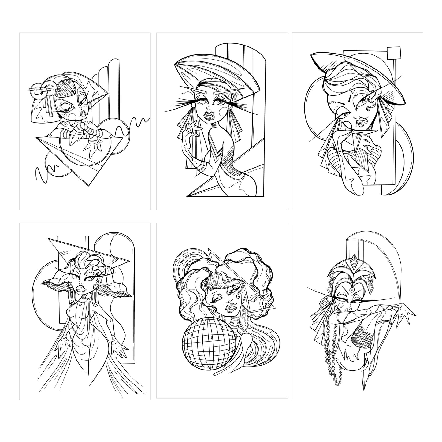 Coloring Book Bundle | Deco Dolls