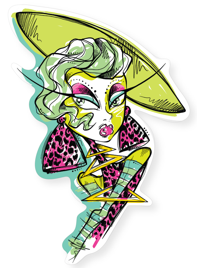Aesthetika Synthetika Retro Revival Leopard Sticker