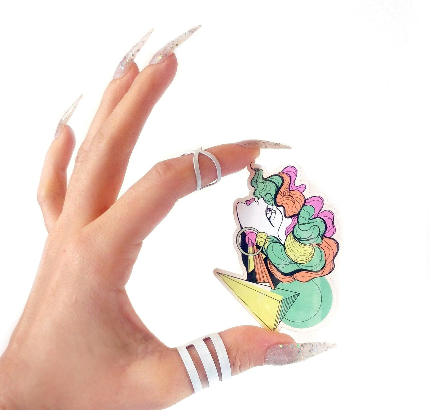 Retro Deco Vaporwave Sticker