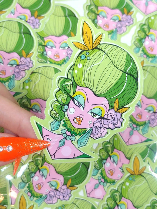 Retro-Futurist Rococo Charlotte Sticker