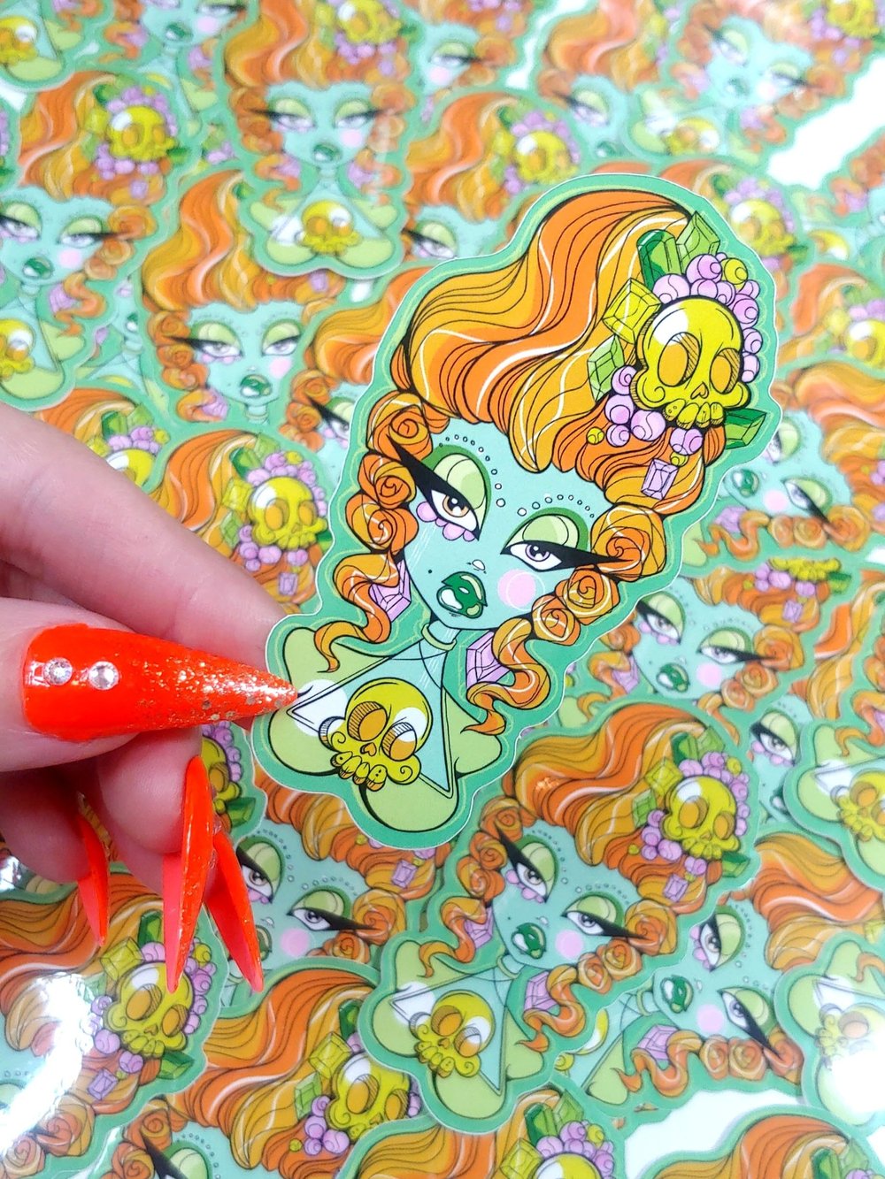 Retro-Futurist Rococo Lulu Sticker