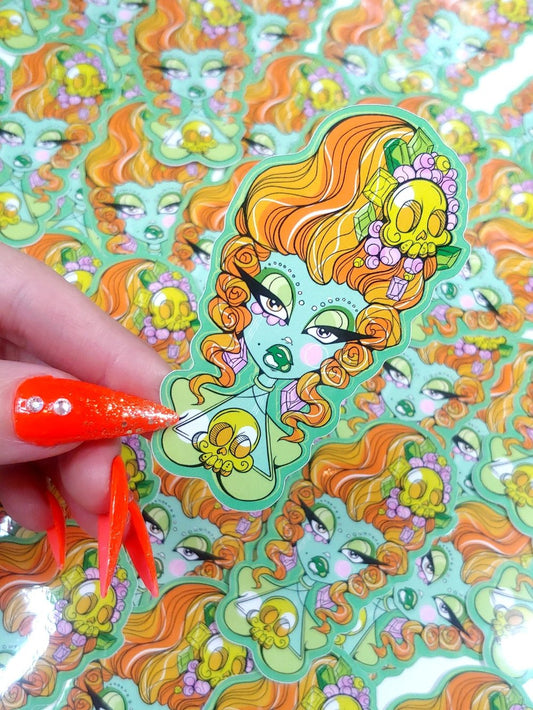 Retro-Futurist Rococo Lulu Sticker